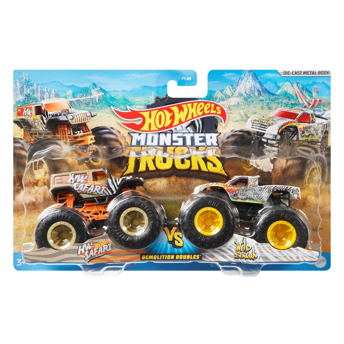 Hot Wheels Monster Trucks – Safari VS. Wild Streak