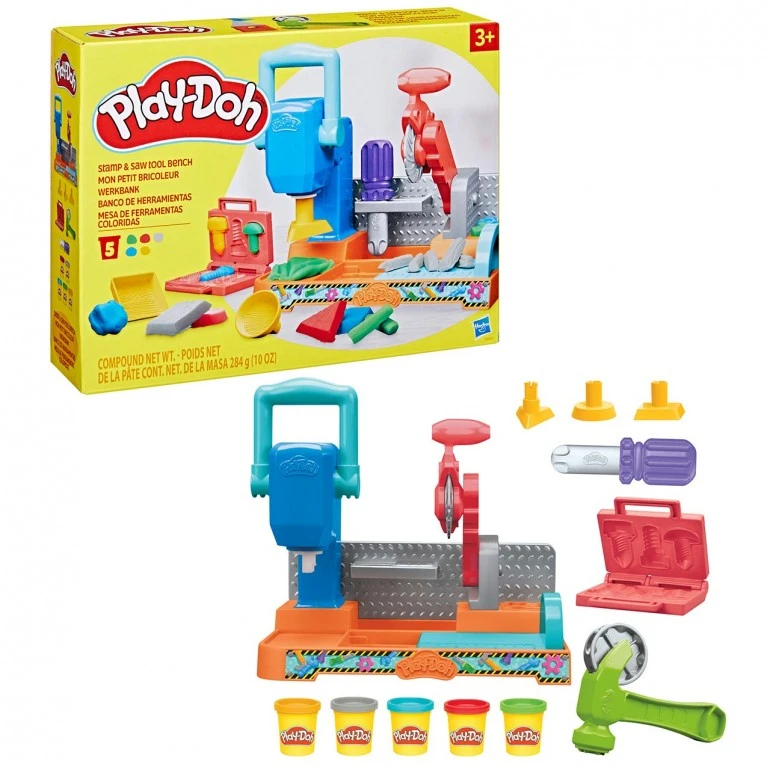Hasbro Play-Doh Stamp & Saw Tool Bench