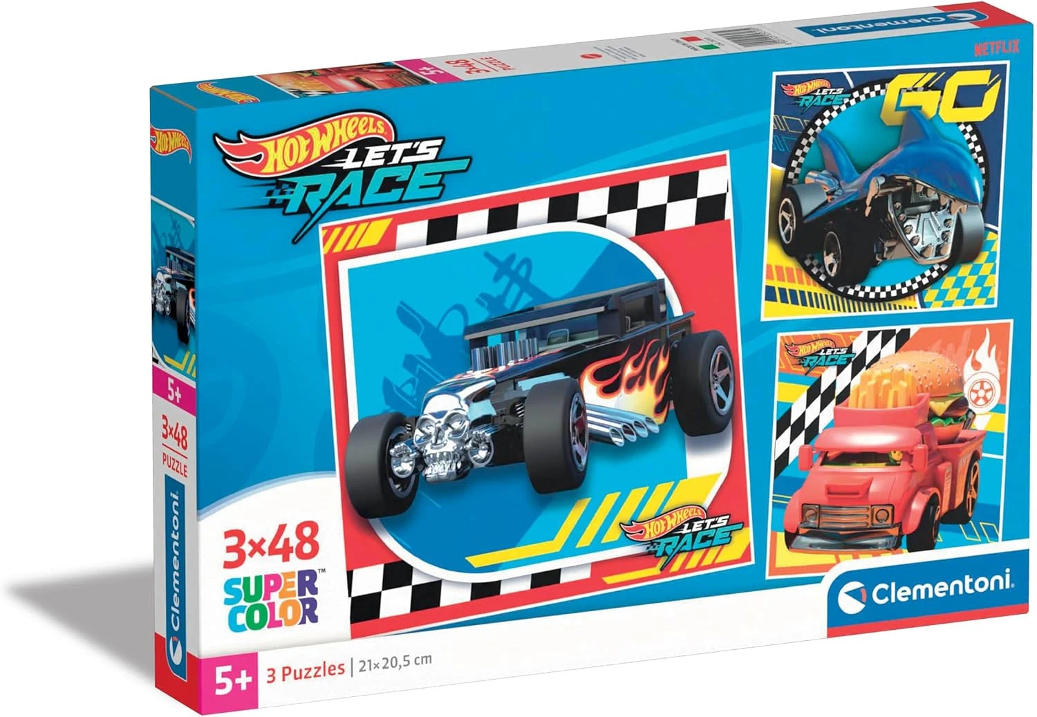 Clementoni Hotwheels 3×48 Pcs