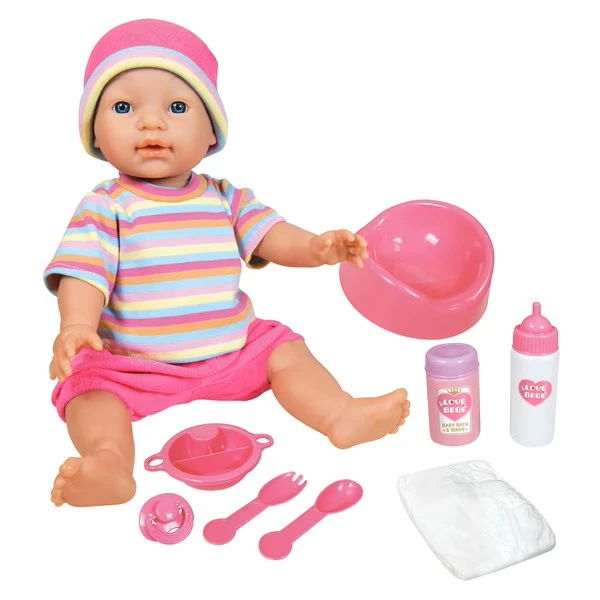 Robin Doll 43 cm Drinks & Pees With Accessories