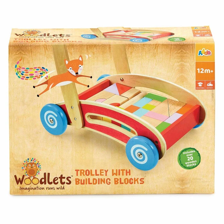 Addo Woodlets Trolley & Blocks