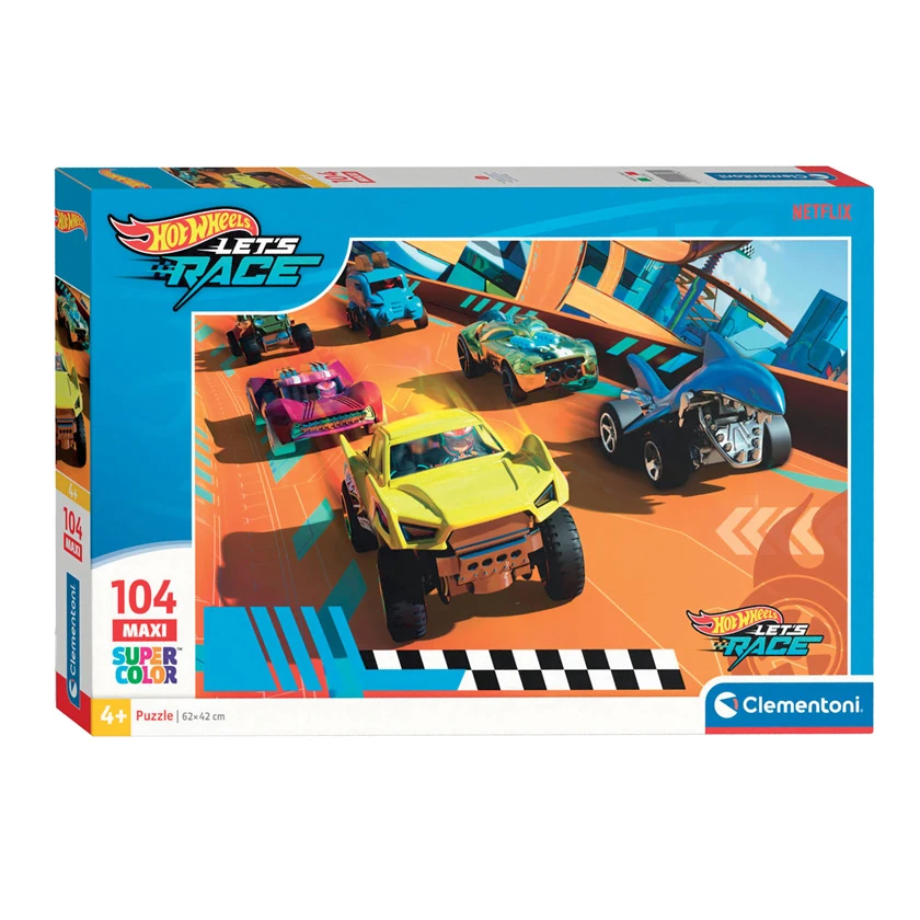Clementoni Maxi Hot Wheels 104 Pcs