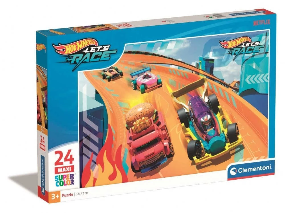 Clementoni Maxi Hot Wheels 24 Pcs